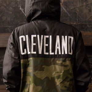 Cleveland Clothing Co. Windbreaker - Camo / Black